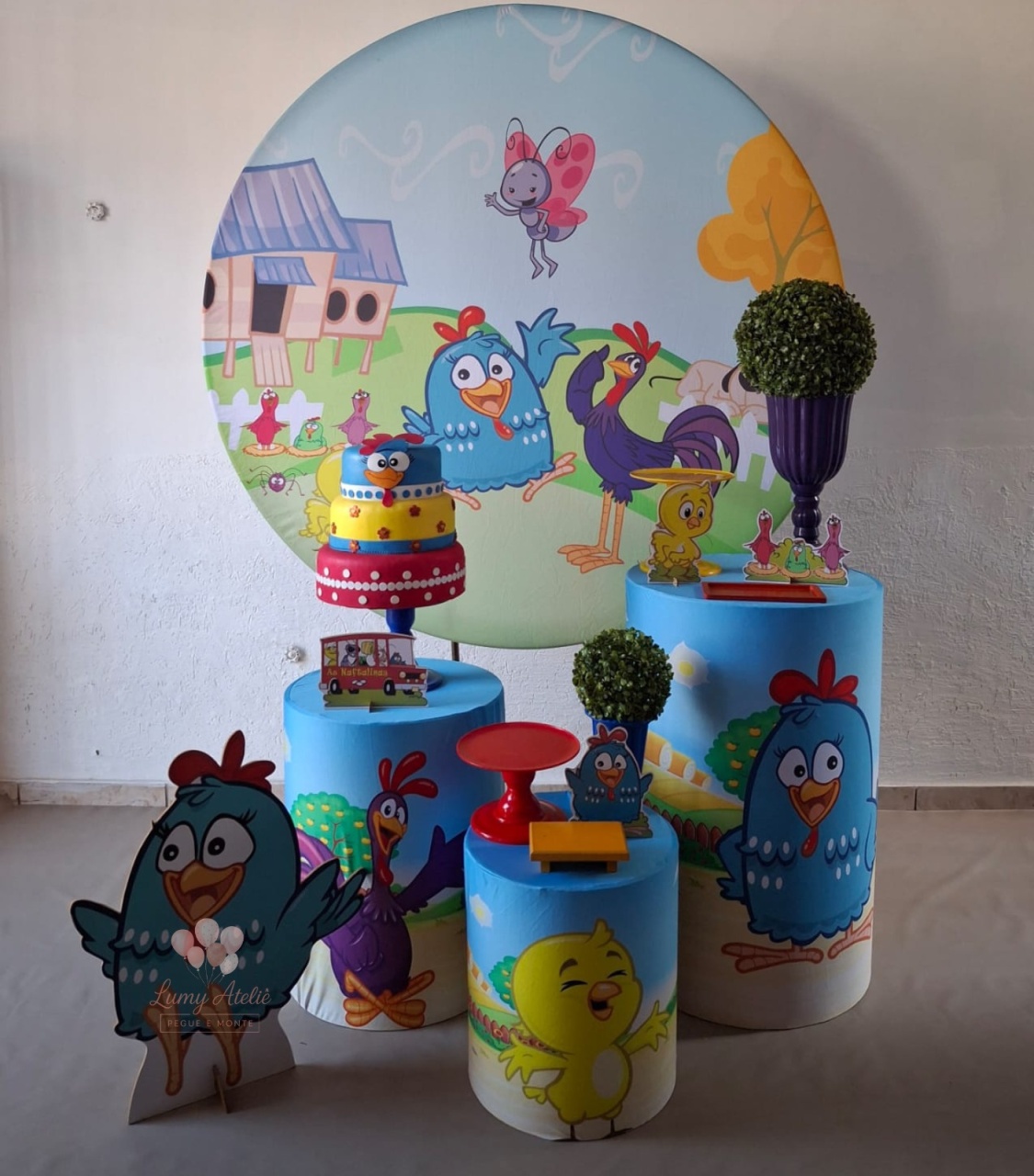 Galinha Pintadinha Bronze - LumyAtelieDecoacao