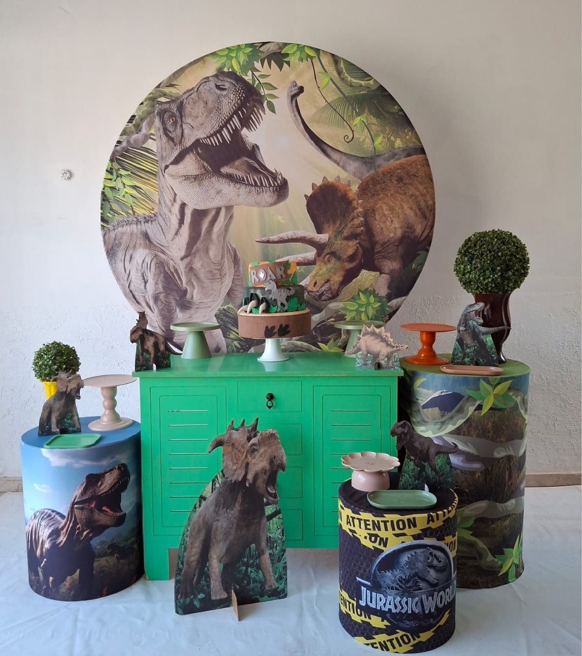 Dinossauro Prata - LumyAtelieDecoacao
