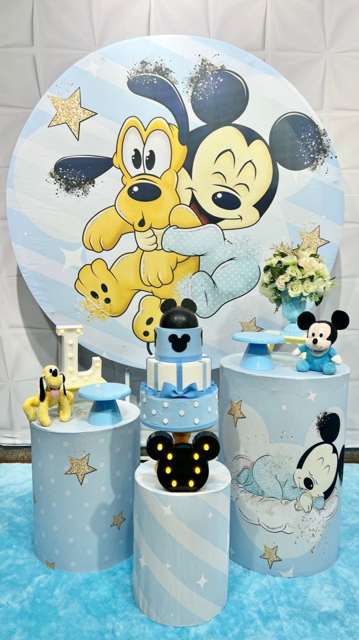 Mickey Baby Azul  - Akitem Festa (Thalita Rissato)