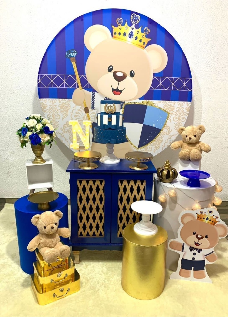 Kit Chá de Bebe Urso Realeza - Akitem Festa (Thalita Rissato)