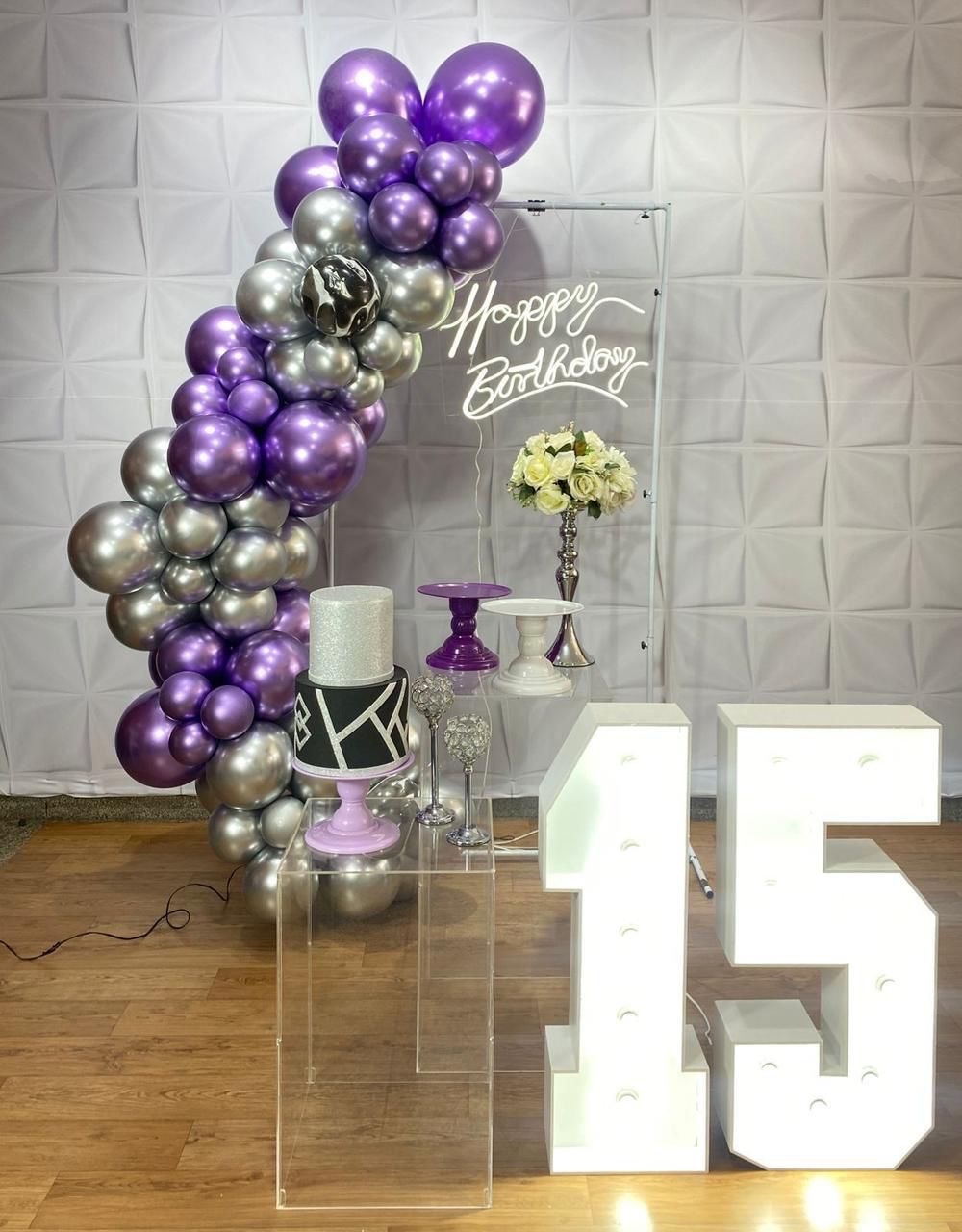 Gliter Roxo E Prata 01 - Akitem Festa (Thalita Rissato)