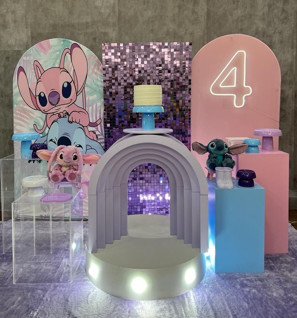 Kit Luxo Stitch E Angel - Akitem Festa (Thalita Rissato)