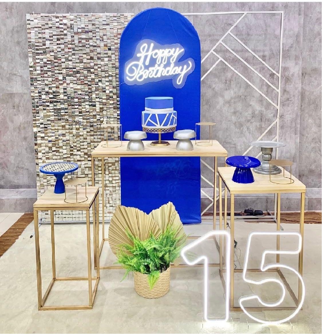 Kit Prata Com Azul  - Akitem Festa (Thalita Rissato)