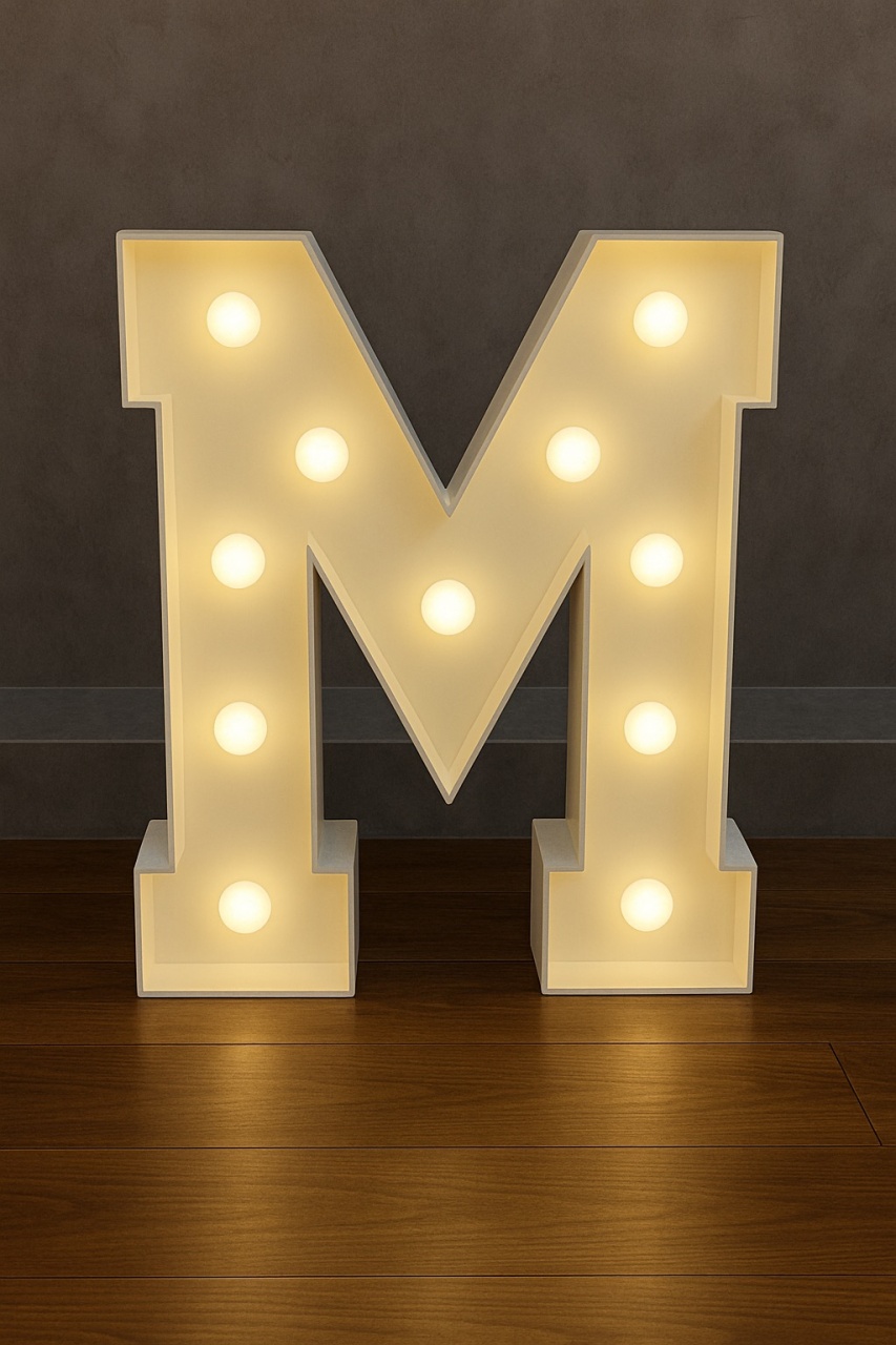 Letra Mdf M - Akitem Festa (Thalita Rissato)
