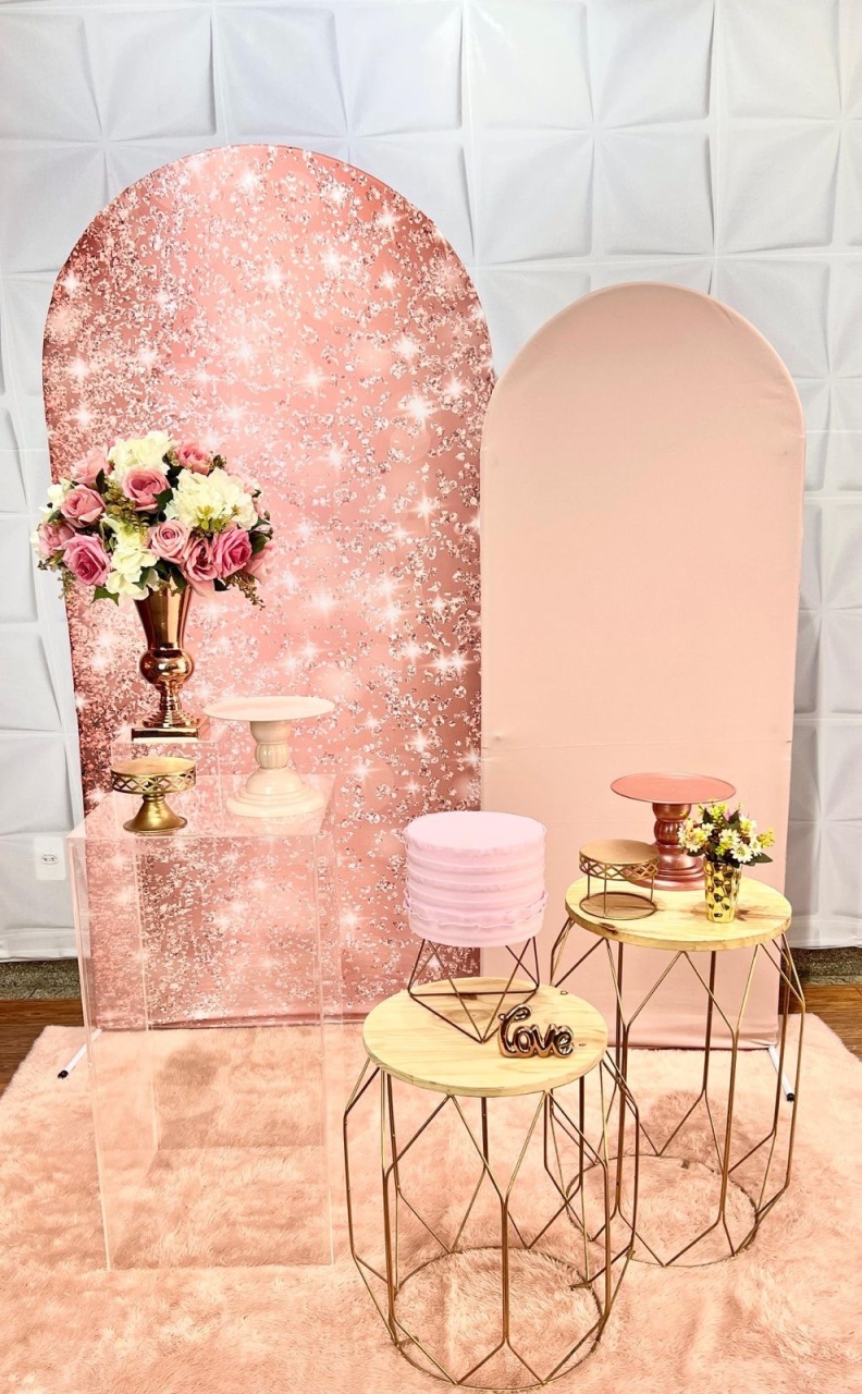 Adulto Feminino Rose Com Brilho - Akitem Festa (Thalita Rissato)