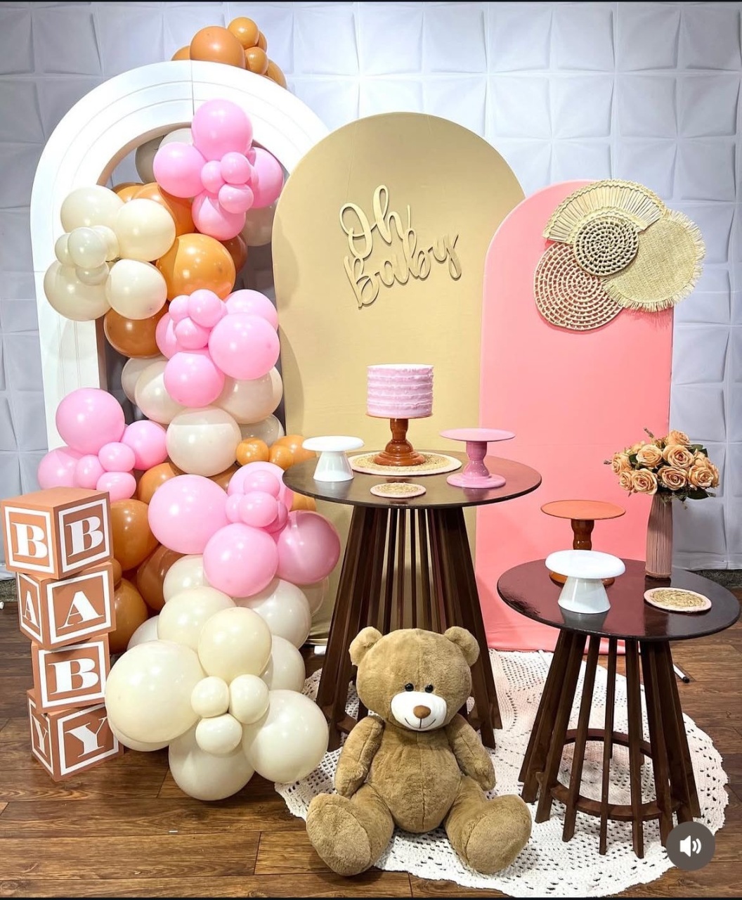 Chá de Bebê Menina Ursa  - Akitem Festa (Thalita Rissato)