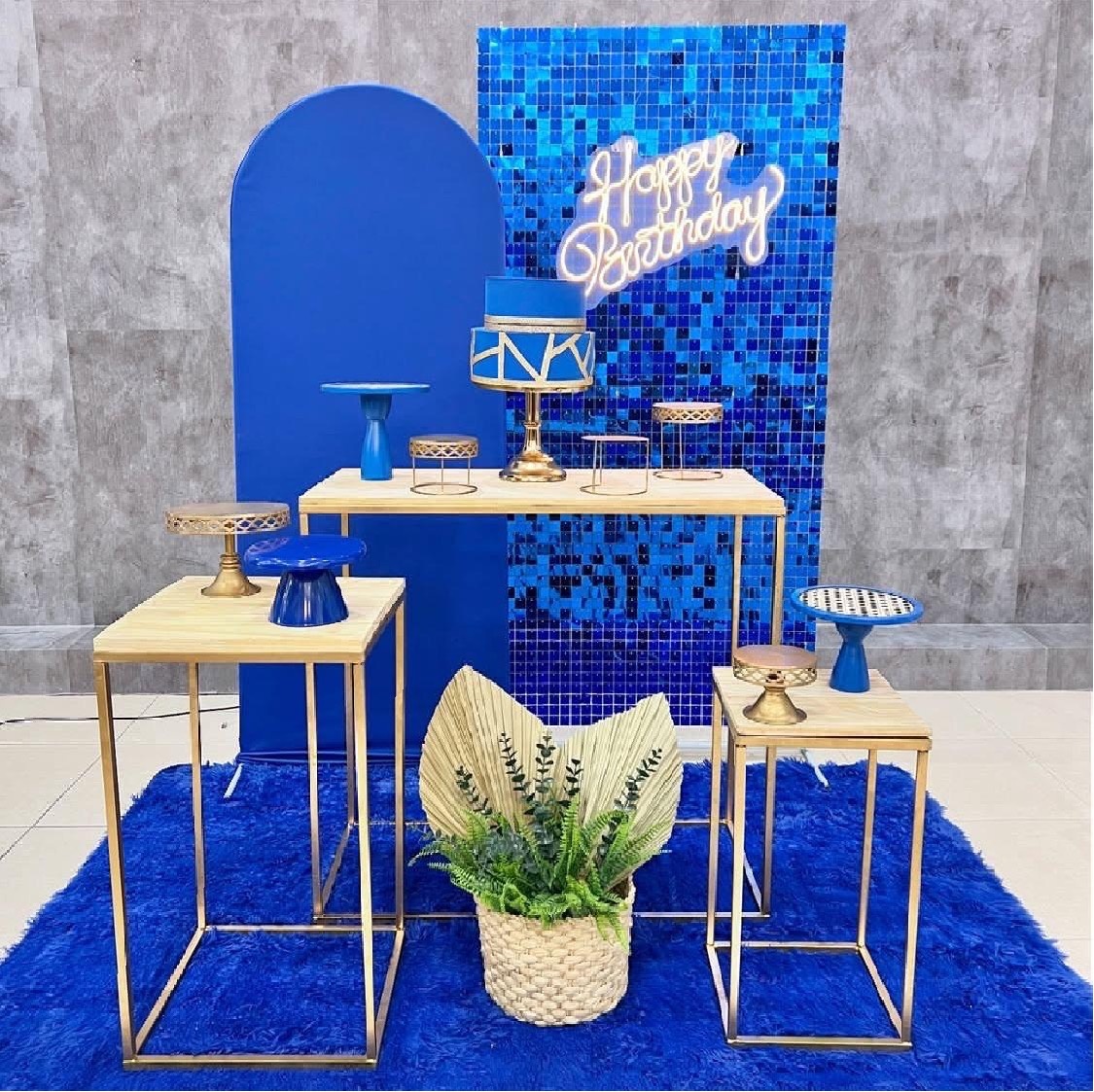 Kit Azul Com Glitter  - Akitem Festa (Thalita Rissato)