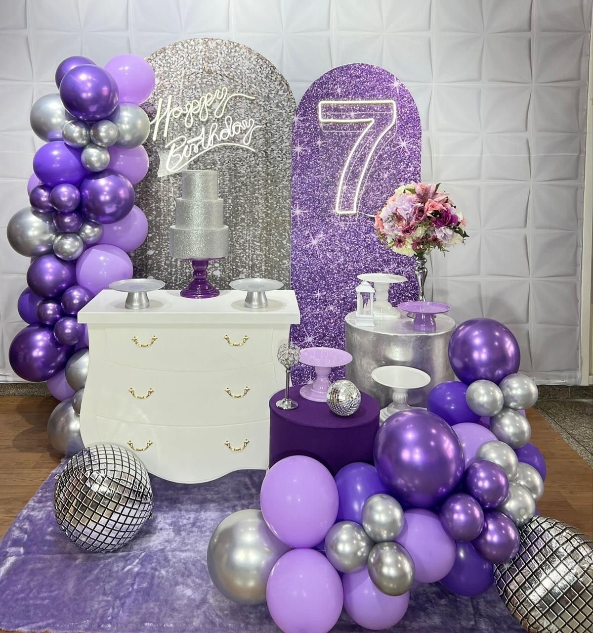 Gliter Roxo E Prata 02  - Akitem Festa (Thalita Rissato)