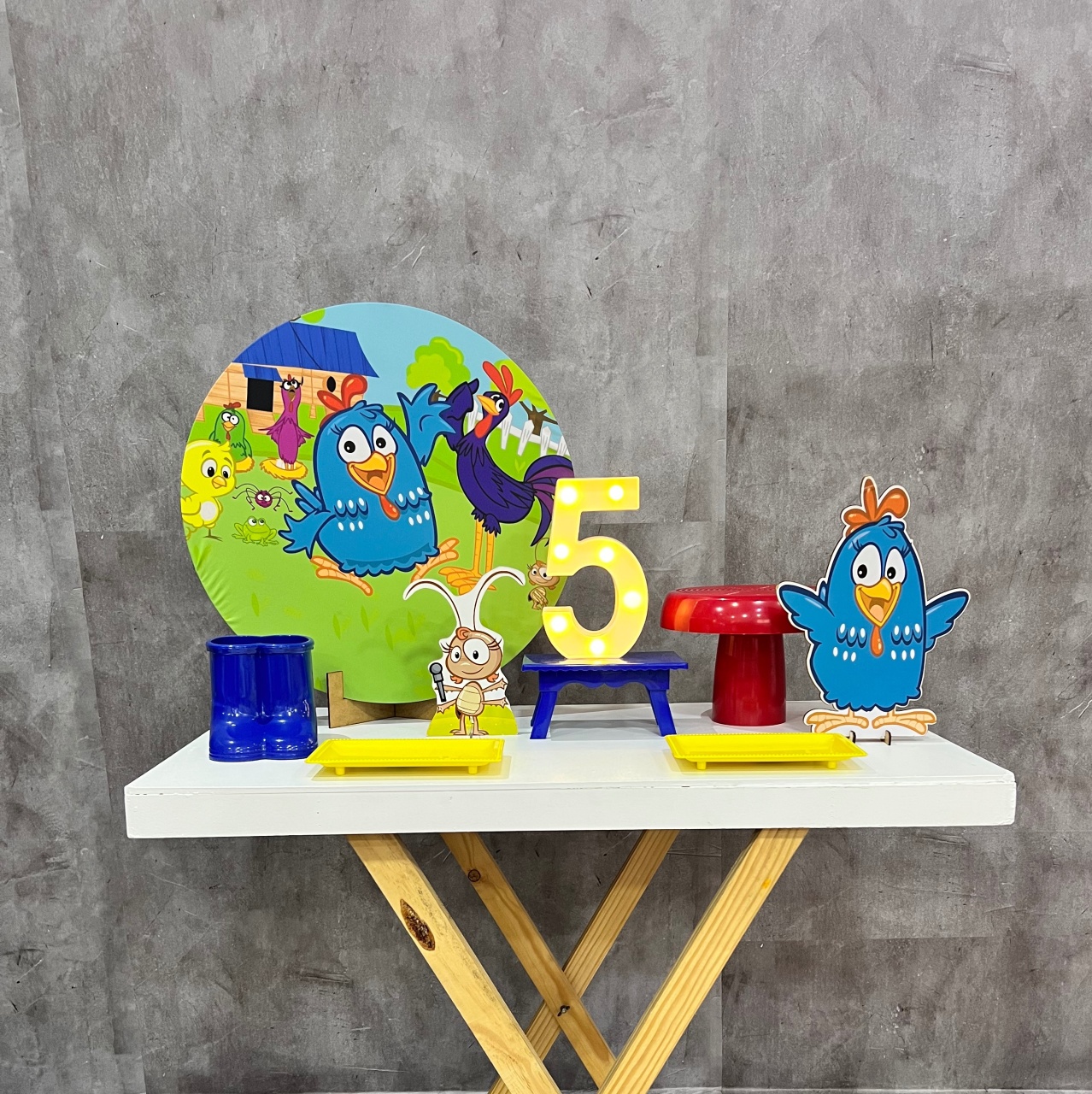 Kit Mesa Galinha Pintadinha - Akitem Festa (Thalita Rissato)