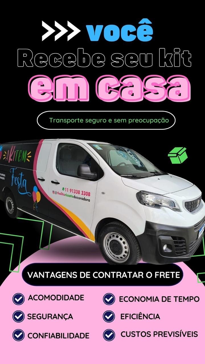 Frete Até 8Km - Akitem Festa (Thalita Rissato)