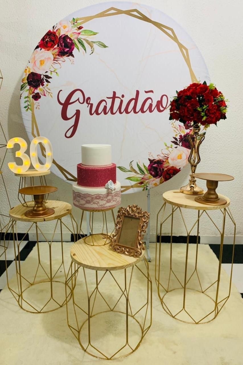 Gratidão Branco E Vermelho  - Akitem Festa (Thalita Rissato)