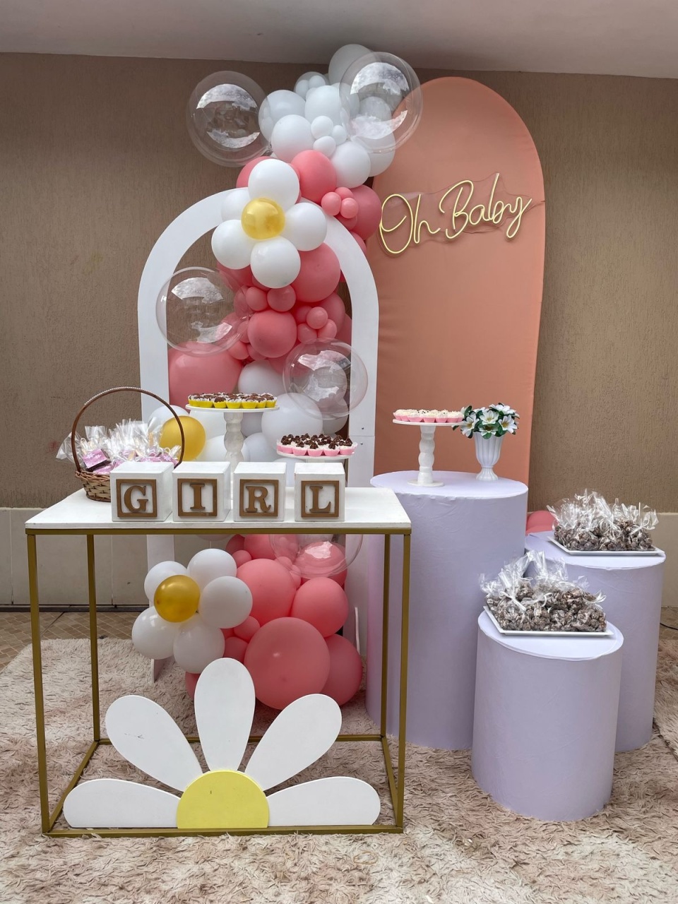 Chá de Bebê Margaridas  - JC DECORAÇÕES