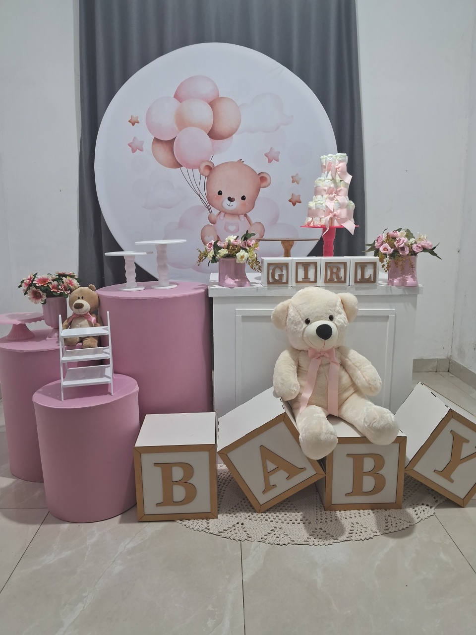 Chá de Bebê Ursinha - JC DECORAÇÕES