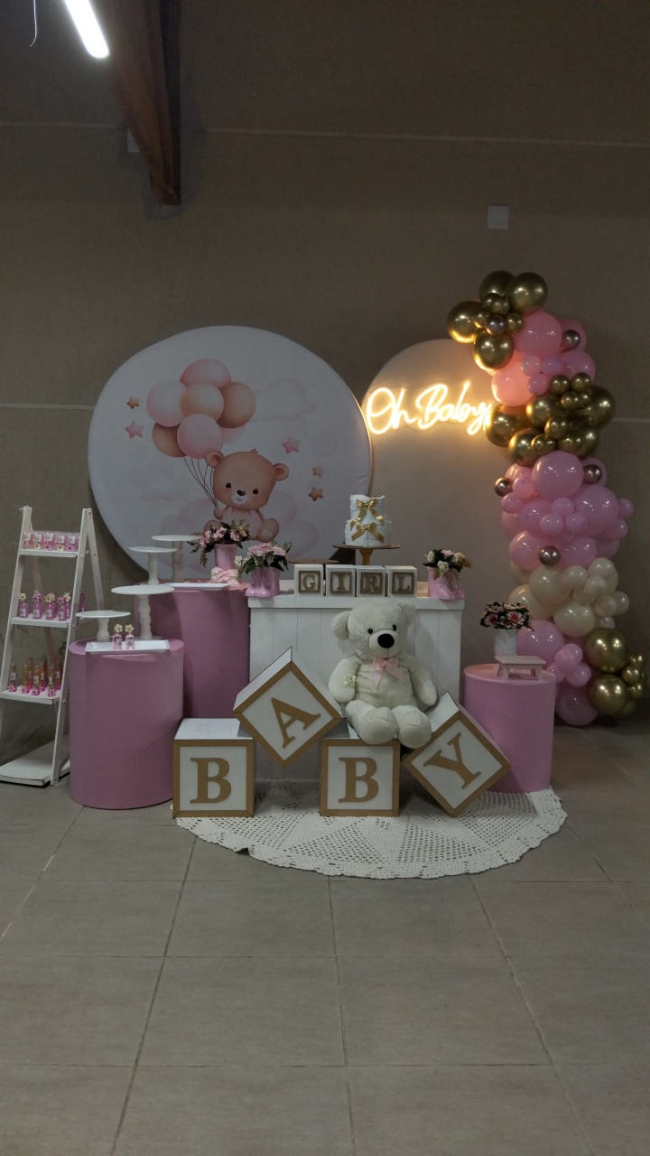 Chá de Bebê Ursinha - JC DECORAÇÕES