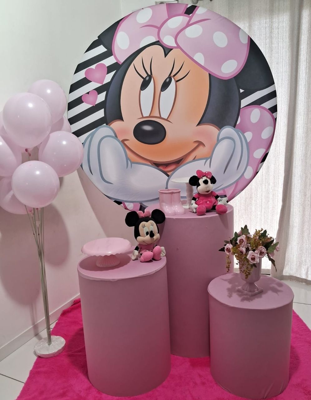Minnie Rosa - JC DECORAÇÕES