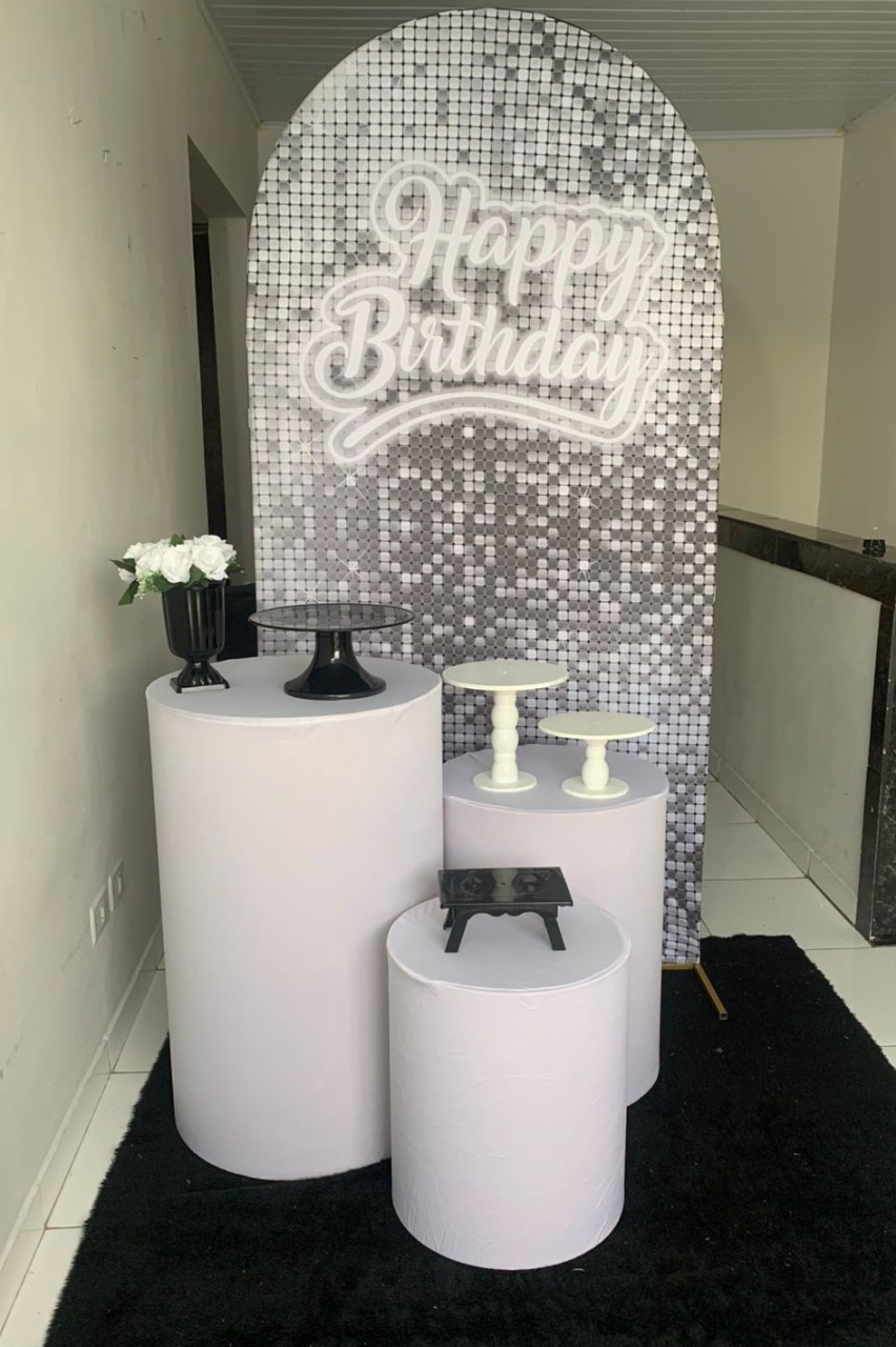 Happybirthday Prata - JC DECORAÇÕES