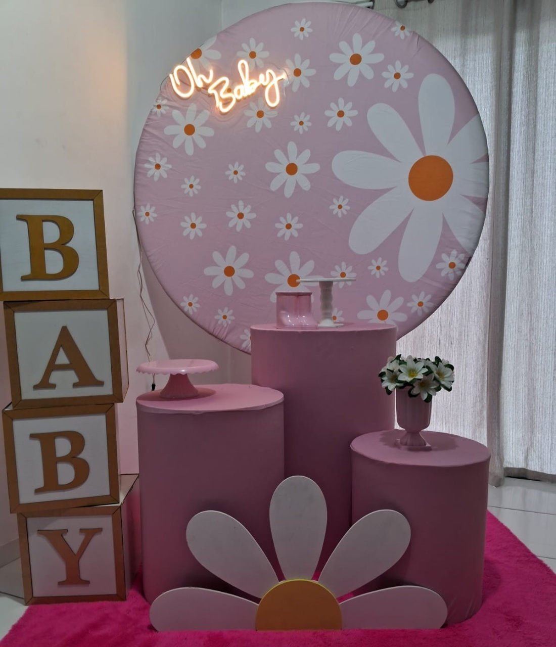 Chá de Bebê Margaridas Básico  - JC DECORAÇÕES