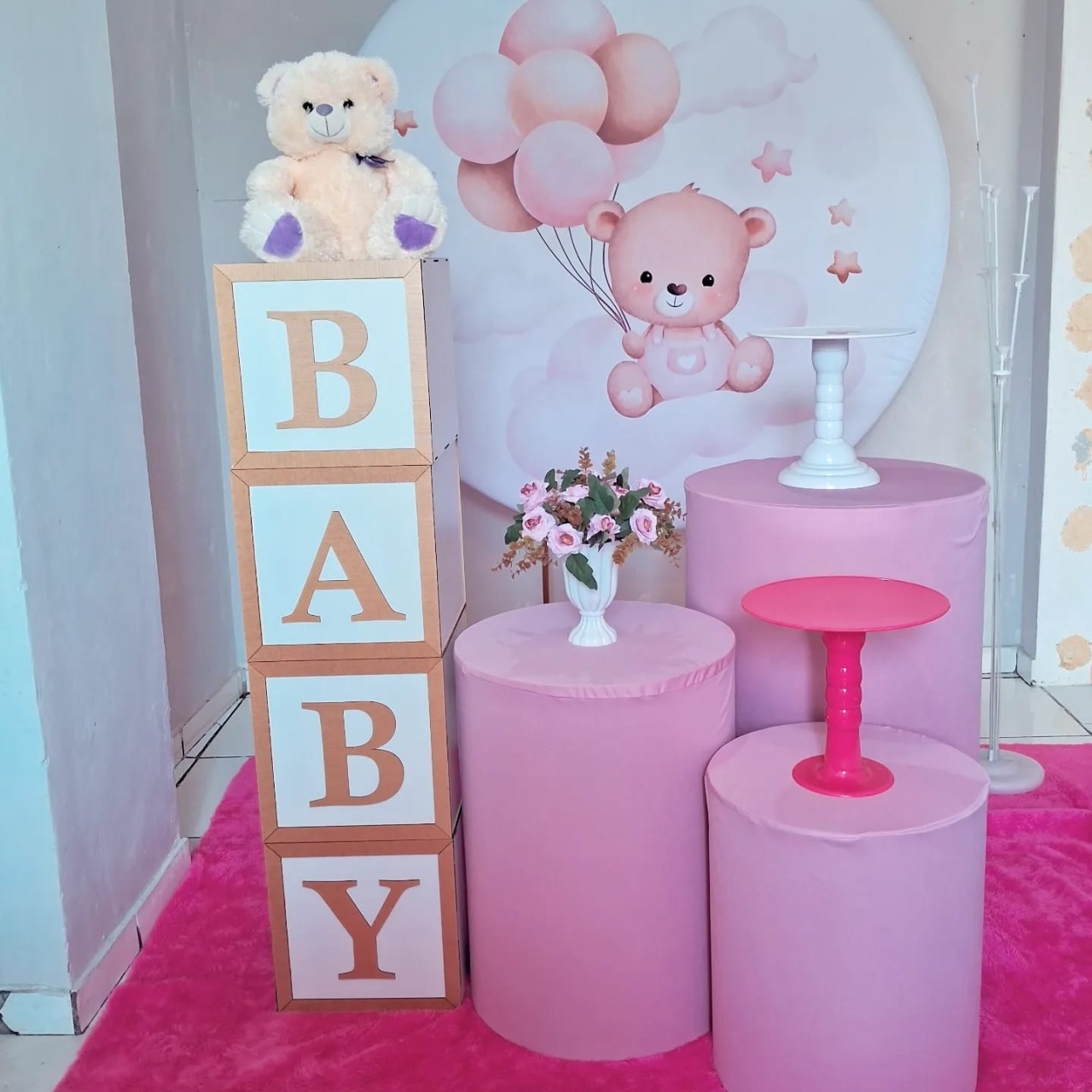Chá de Bebê Ursinha - JC DECORAÇÕES