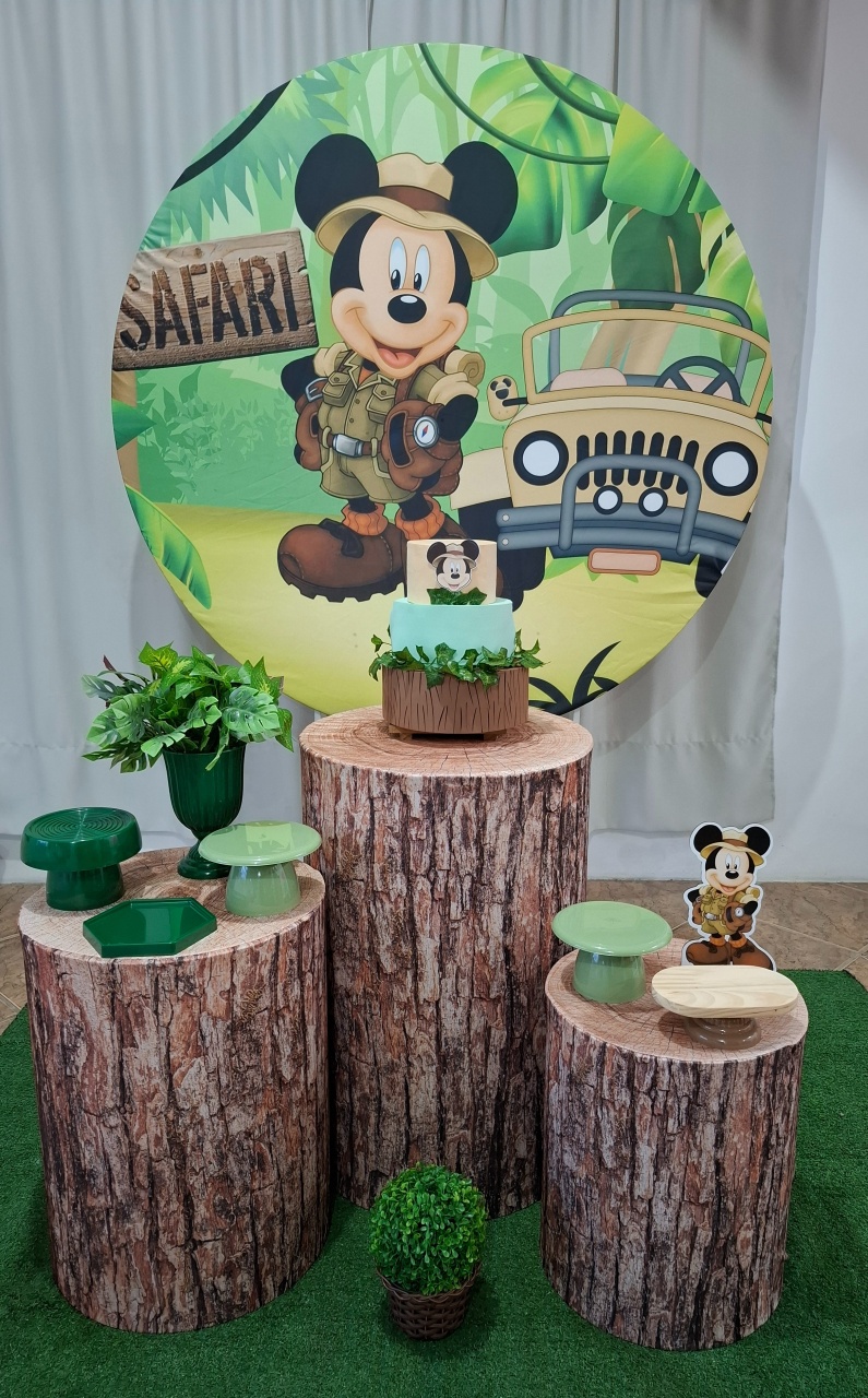 Mickey Safari Kit Bronze  - Quel festas ateliê