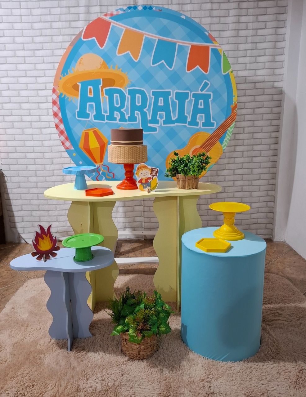 Arraiá Azul Kit Prata - Quel festas ateliê