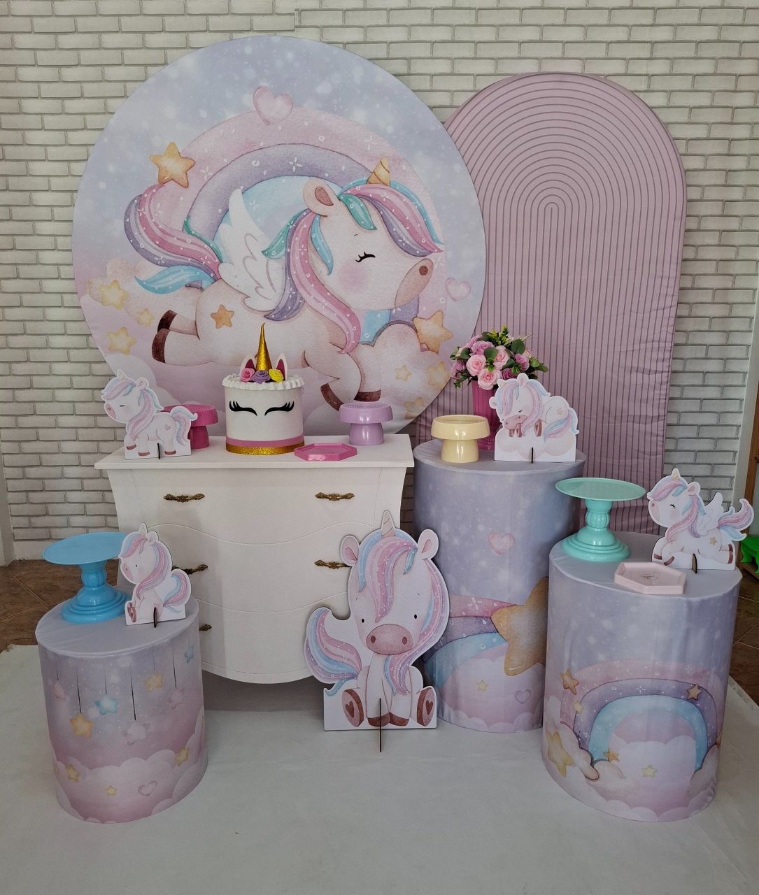 Unicórnio Kit Ouro - Quel festas ateliê