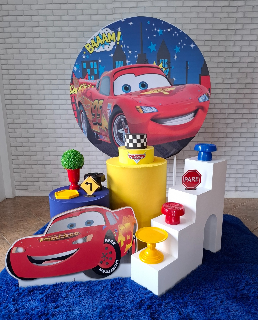 Relâmpago Mcqueen Kit Prata - Quel festas ateliê