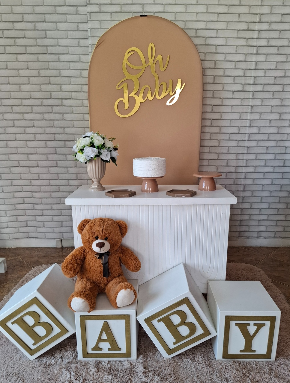 Urso Caramelo Com Bege - Quel festas ateliê