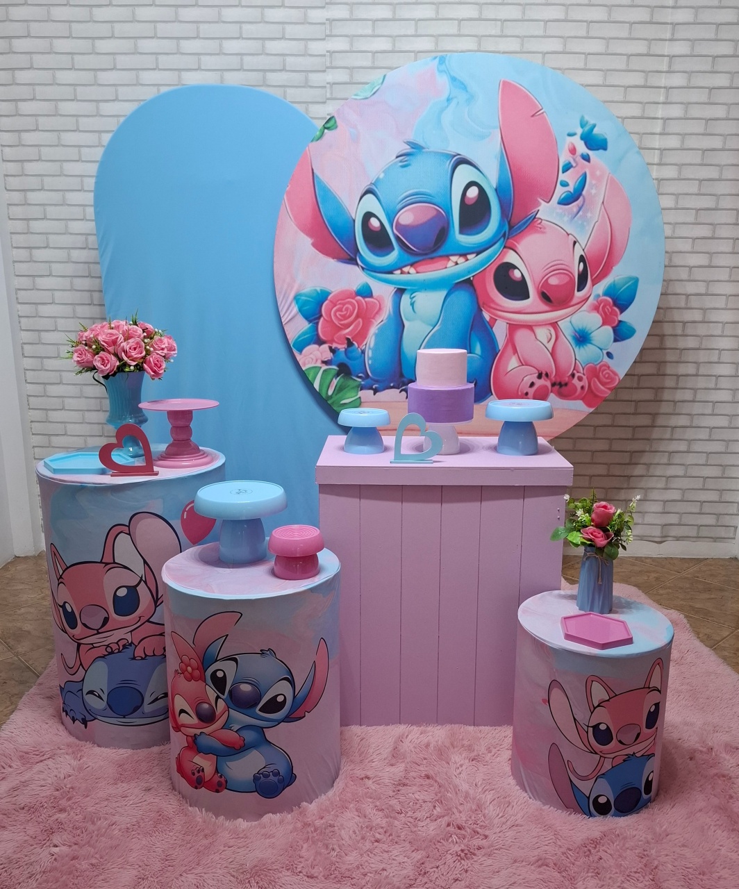 Stich E Angel Kit Ouro - Quel festas ateliê