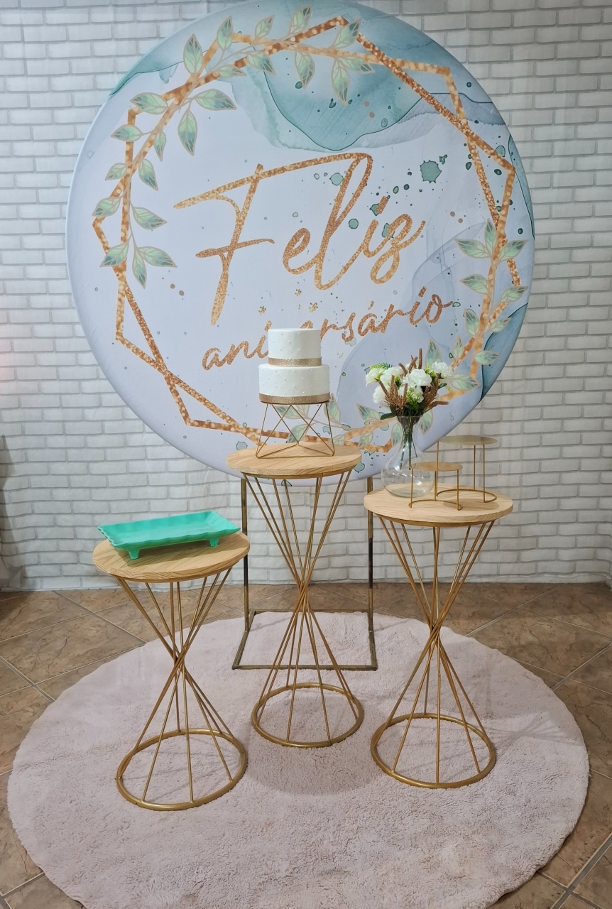 Feliz Aniversário Verde Floral - Quel festas ateliê
