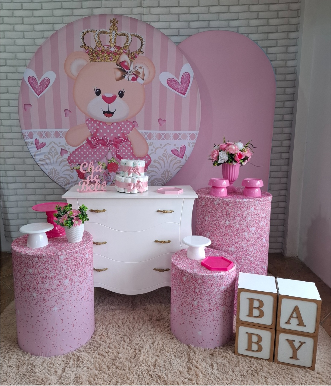 Ursinha Princesa Kit Ouro - Quel festas ateliê