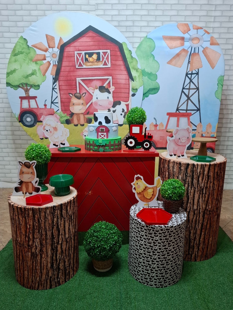 Fazendinha Vermelha Kit Ouro  - Quel festas ateliê