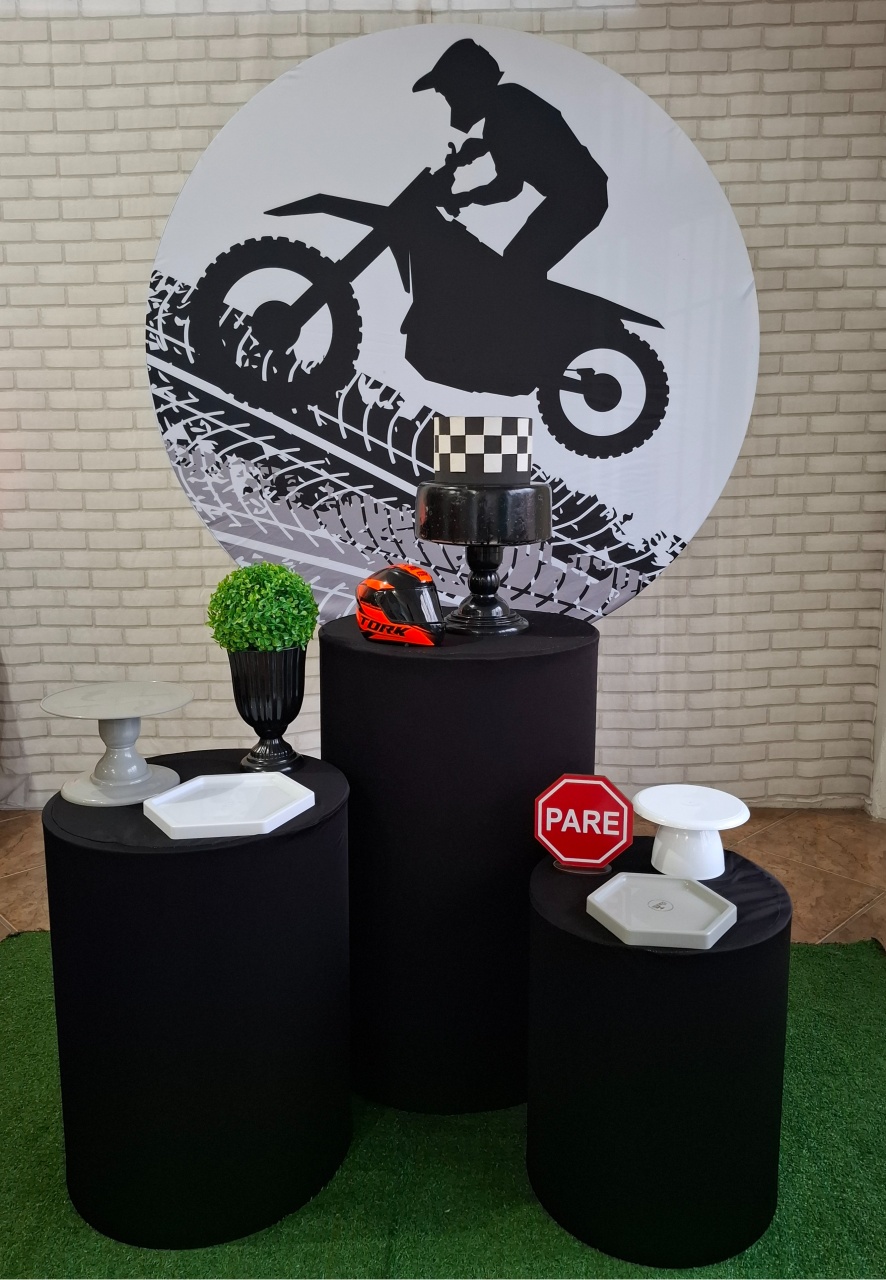 Moto Preta Kit Bronze - Quel festas ateliê