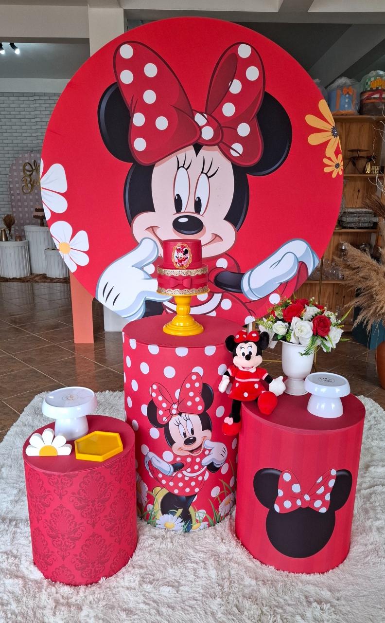 Minnie Vermelha Kit Bronze - Quel festas ateliê