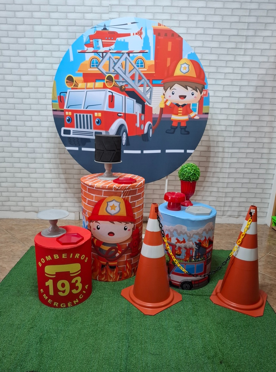 Bombeiro Kit Bronze - Quel festas ateliê