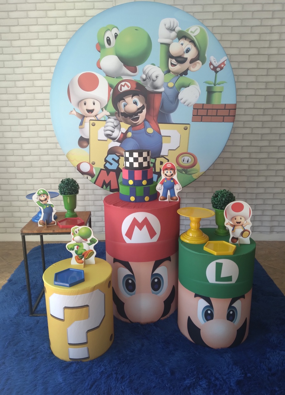 Mario E Luigi Kit Prata - Quel festas ateliê