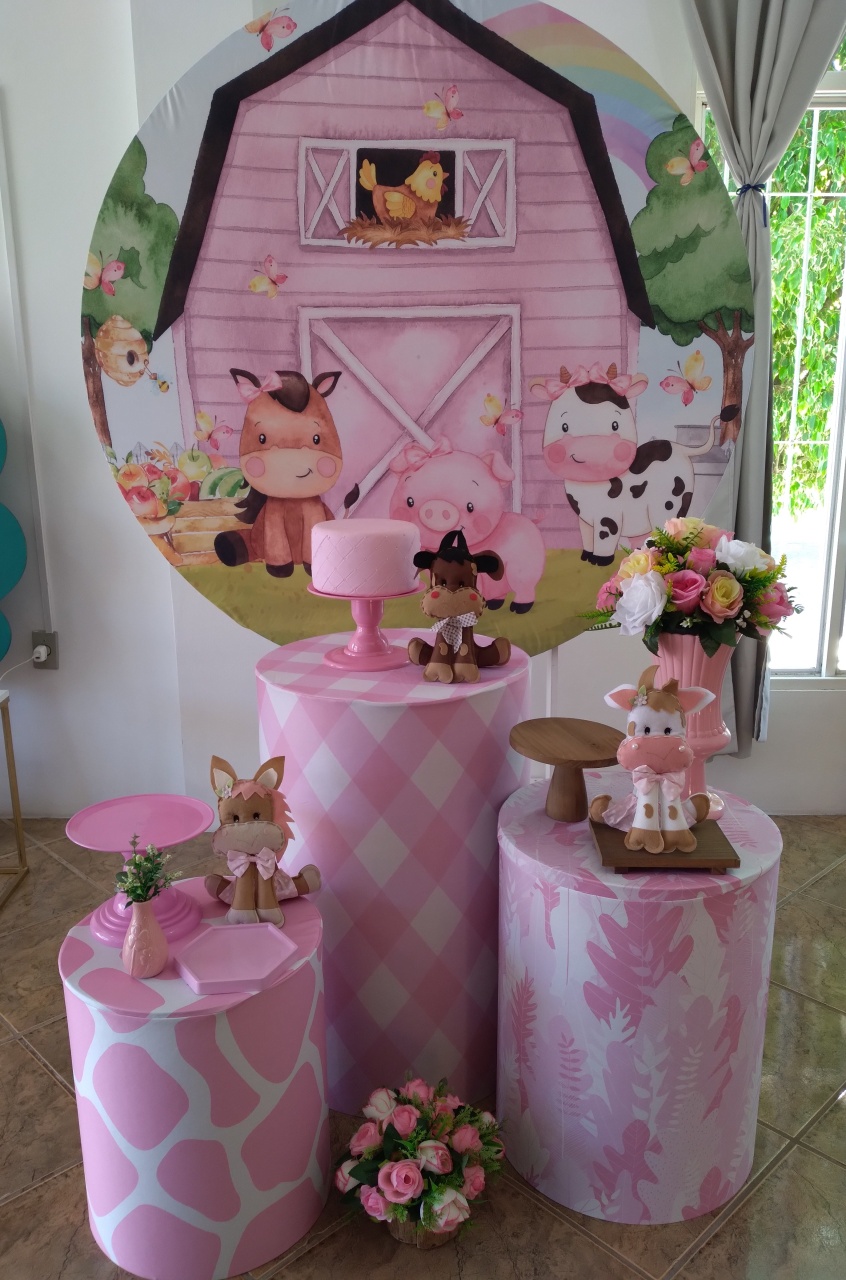 Fazendinha Rosa Kit Bronze - Quel festas ateliê