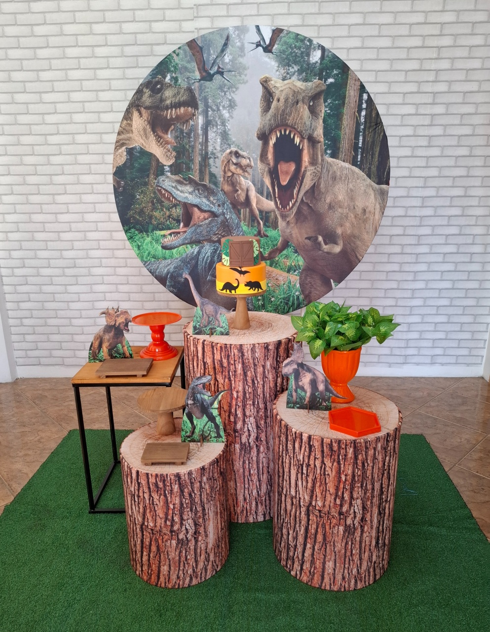 Dinossauro Kit Prata - Quel festas ateliê