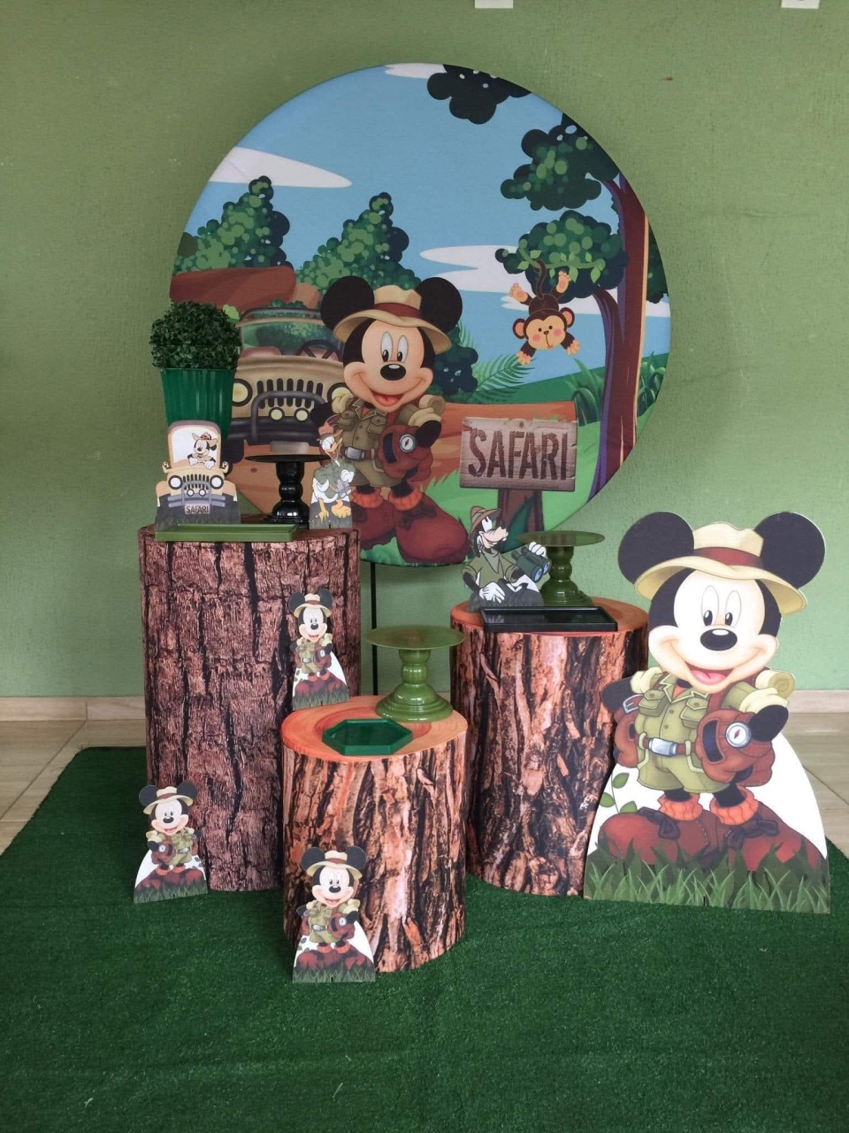 Kit Mickey Safari Basic     - Kecafestas 