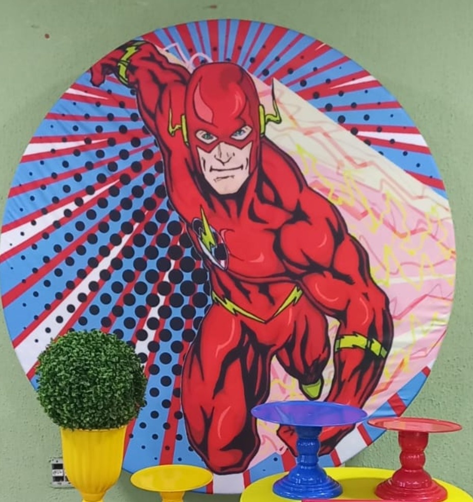 Painel Sublimado Flash - Kecafestas 