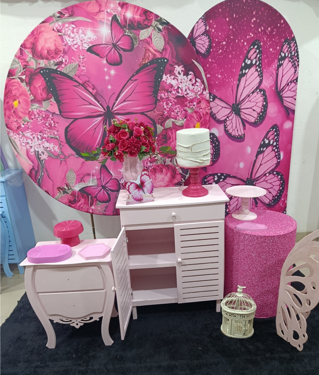 Kit Diamante Borboleta Rosa - Kecafestas 