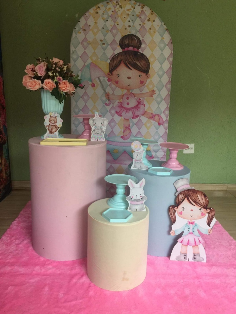 Kit Circo Rosa Romano Basic    - Kecafestas 