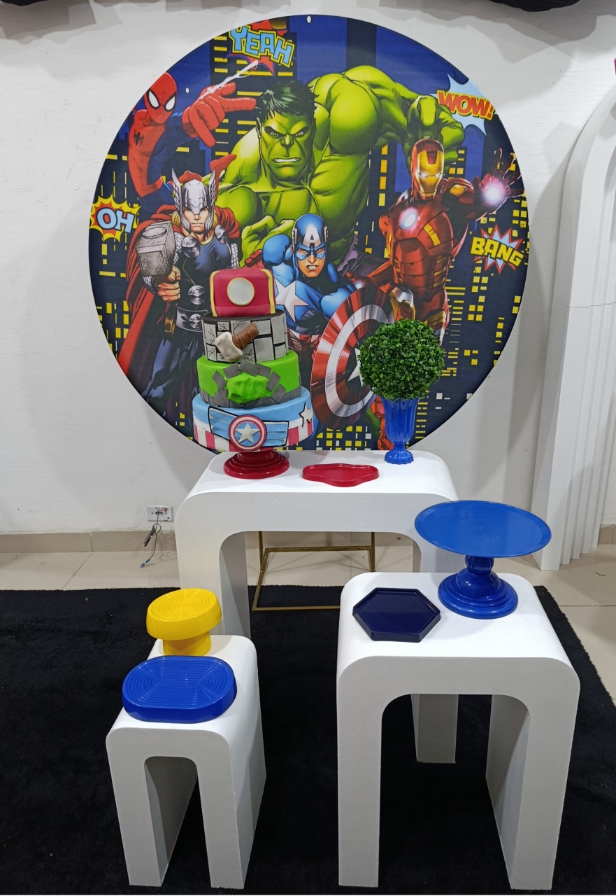 Kit Vingadores Mesa U - Kecafestas 