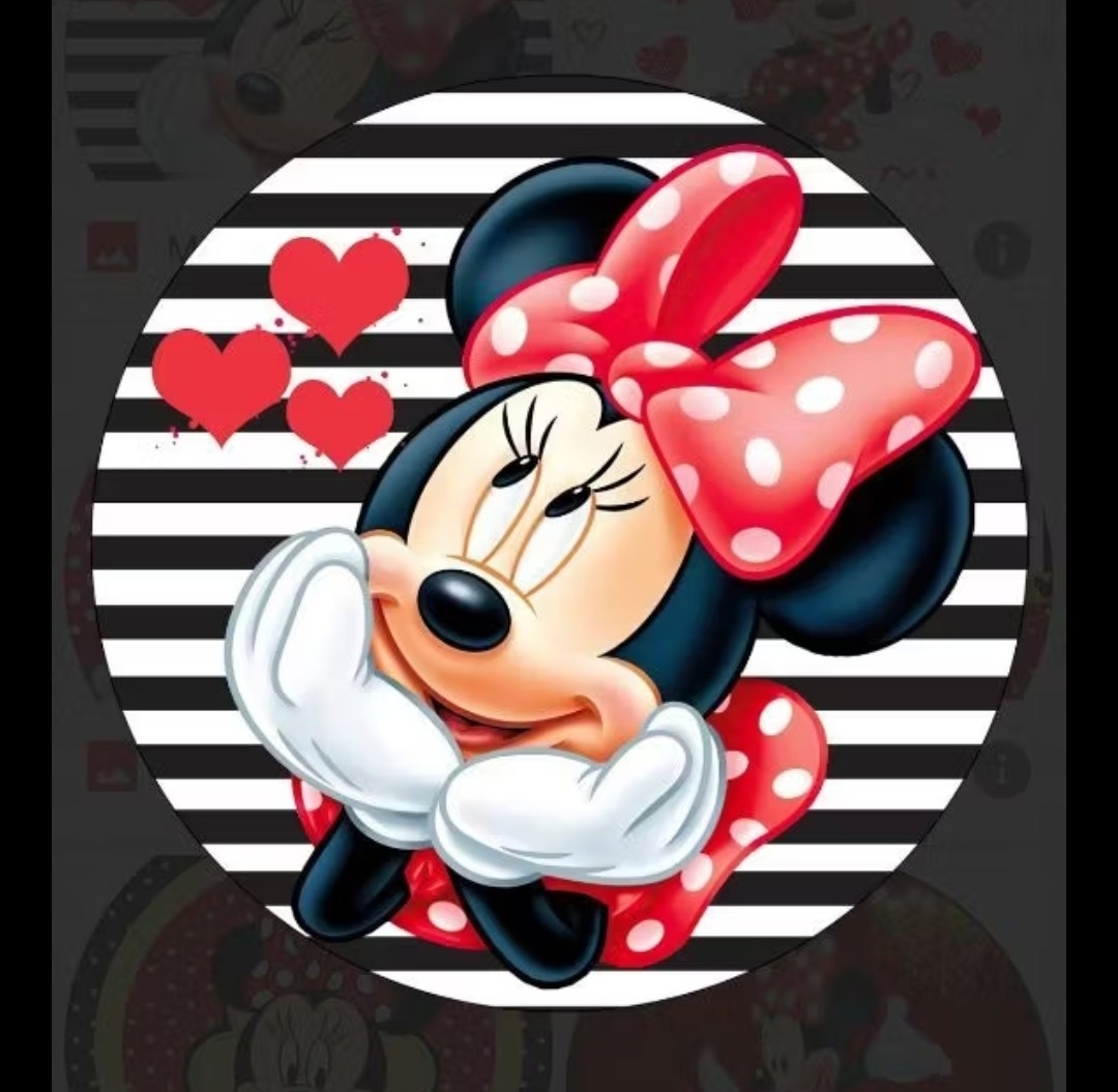 Mini Painel Minnie Vermelha  - Kecafestas 