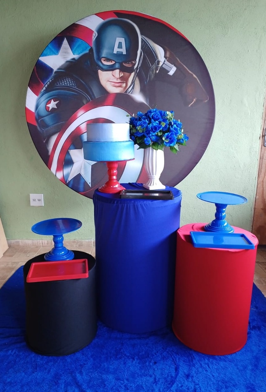 Kit Capitão América Basic - Kecafestas 