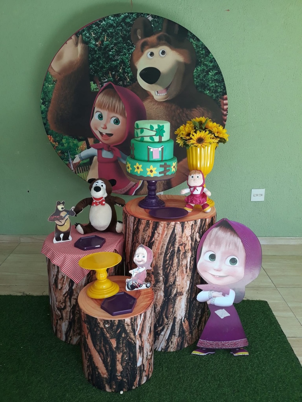 Kit Masha E O Urso Basic - Kecafestas 