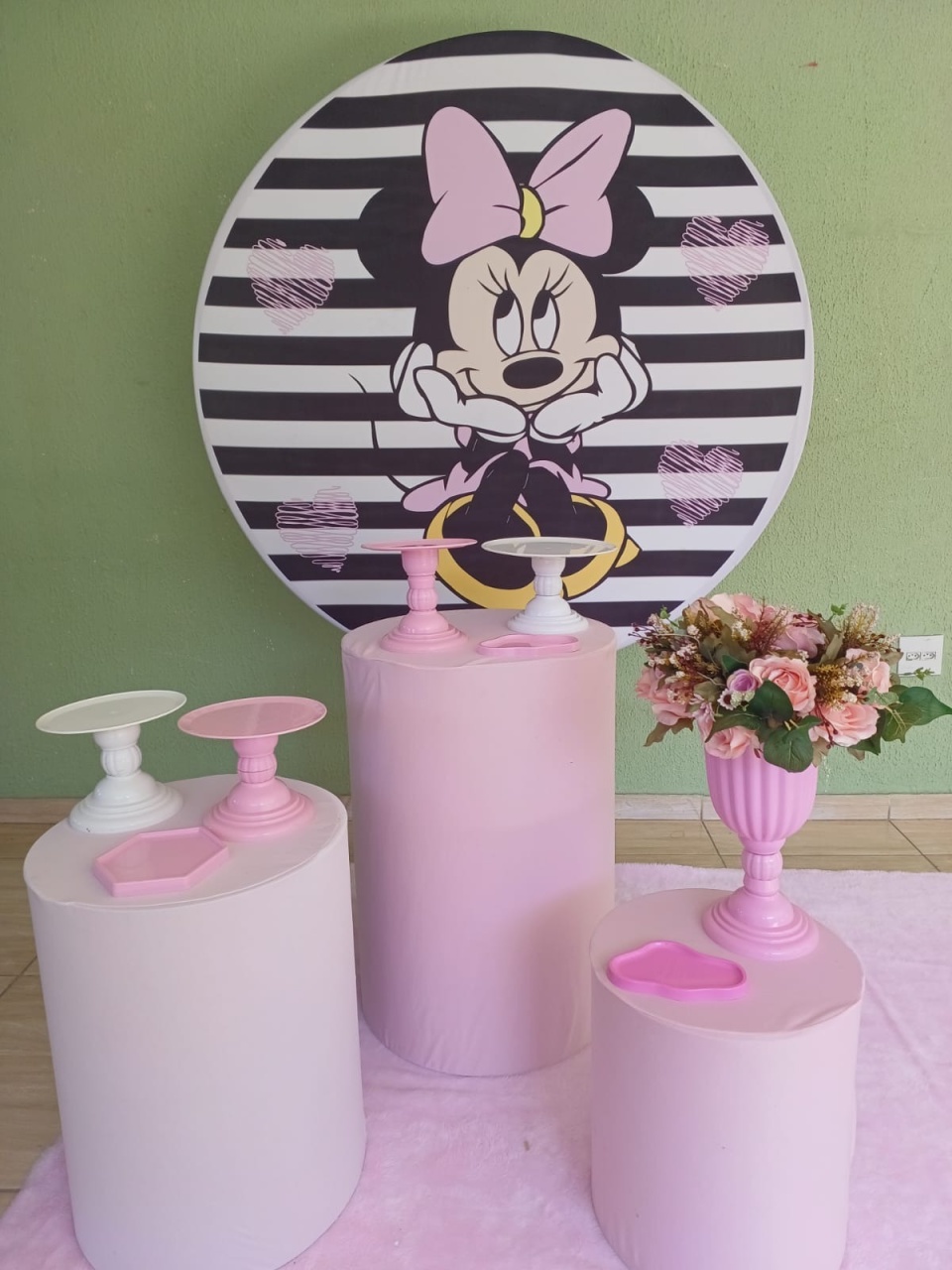 Kit Minnie Rosa Basic       - Kecafestas 