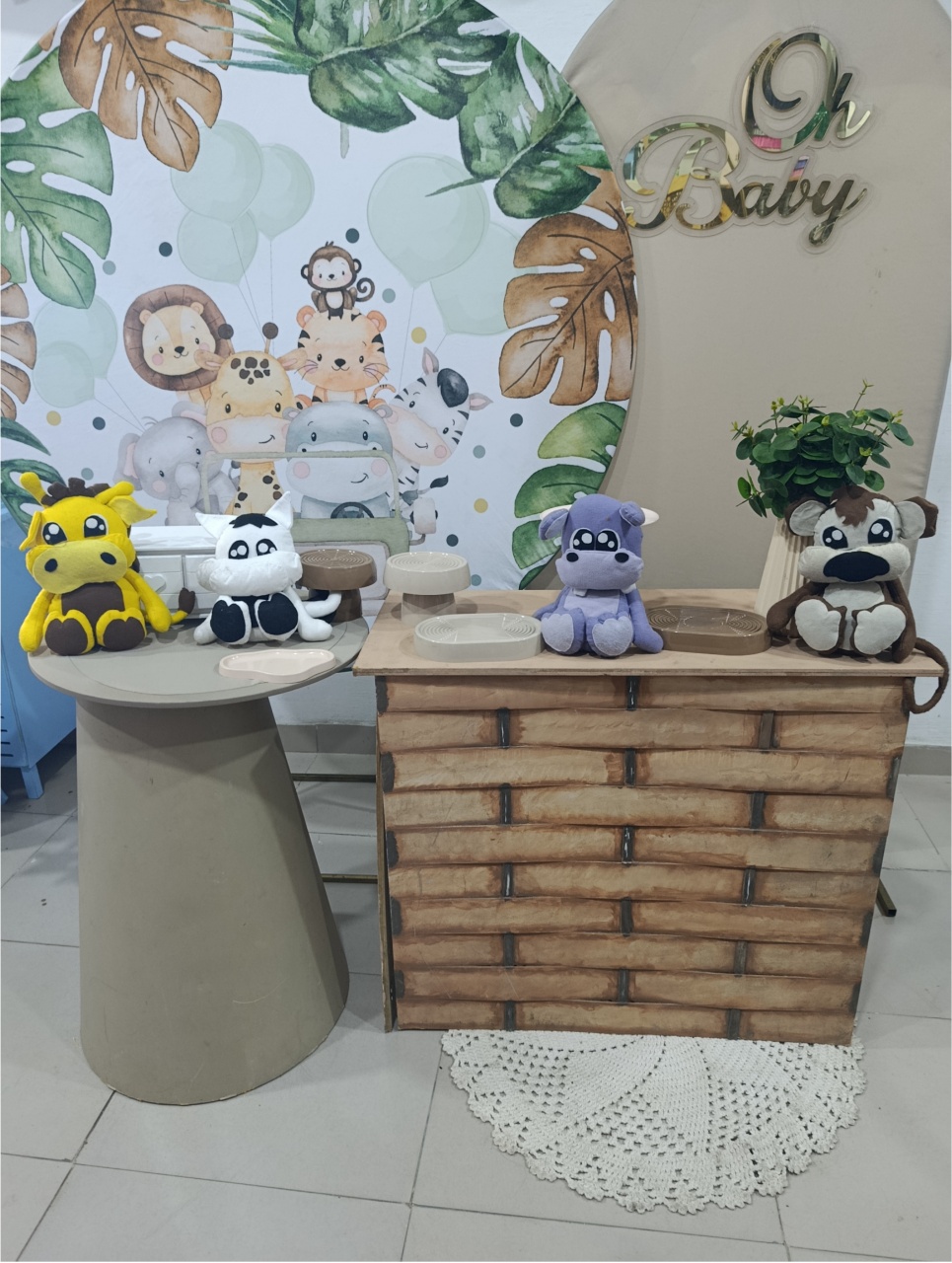 Pegue E Monte Diamante Safarl Baby Cores Pasteis - Kecafestas 