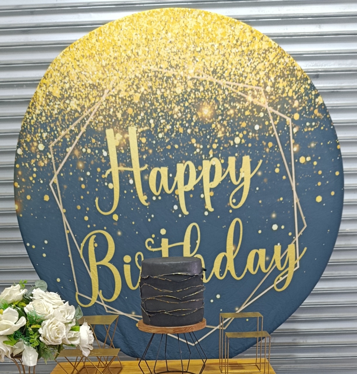 Painel Sublimado Happy Birthday  - Kecafestas 