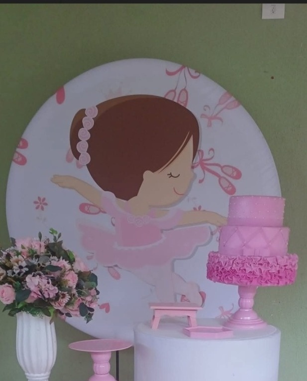 Painel Sublimado Bailarina  - Kecafestas 