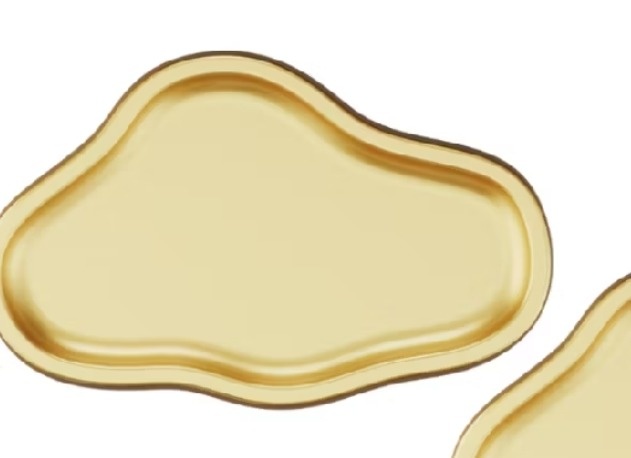 Bandeja Orgânica Dourado - Kecafestas 